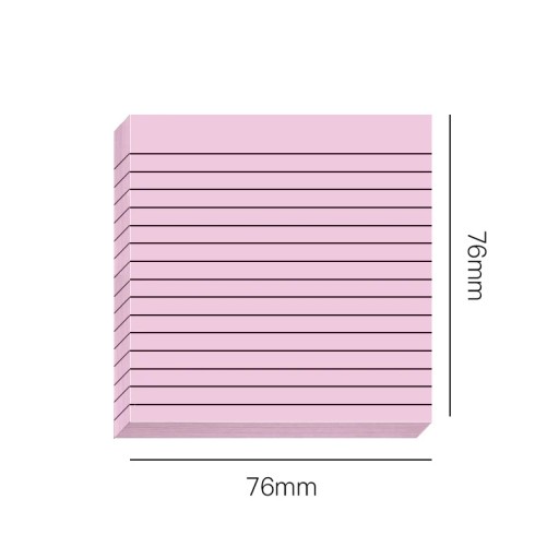 30/50 Sheets Gradient Transparent Sticky Notes Waterproof Horizontal Line I