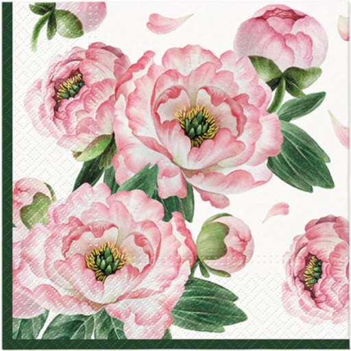 SERWETKI papierowe KWIATY RÓŻE serwetki floral decoupage 20szt