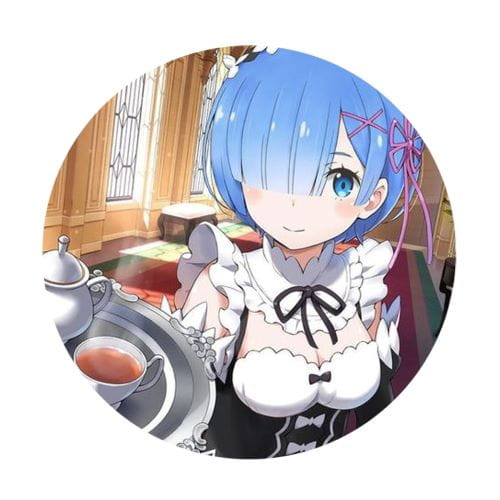 Przypinka Re:Zero Rem Anime 58mm