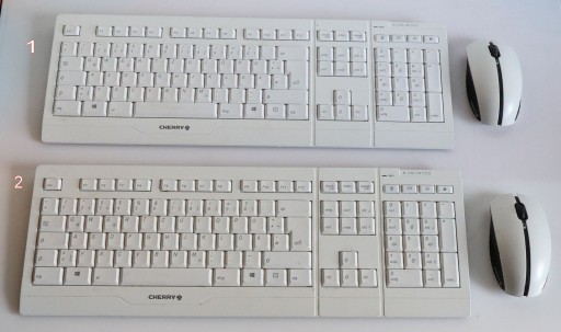 Klawiatura nożycowa CHERRY B.UNLIMITED 3.0 z myszką 2000 DPI Biała