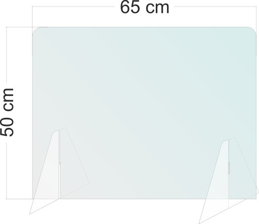 Pleksa osłona 65x50 plexa pleksi stojąca 3mm
