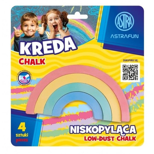 KREDA TĘCZA FUN 4 KOLORY ASTRA