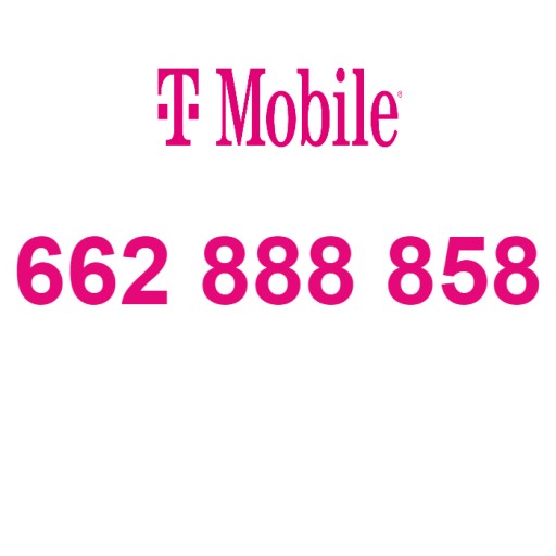 ZŁOTY NUMER 662 888 858 T-MOBILE STARTER ŁATWY PROSTY BIZNESOWY INFOLINIA