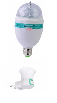 Projektor lampa dyskotekowa ŻARÓWKA DISCO oprawa