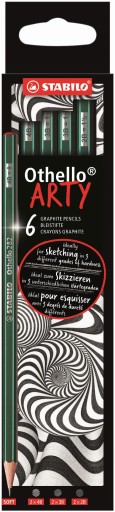 ZESTAW 6 OŁÓWKÓW STABILO OTHELLO ARTY MIĘKKIE