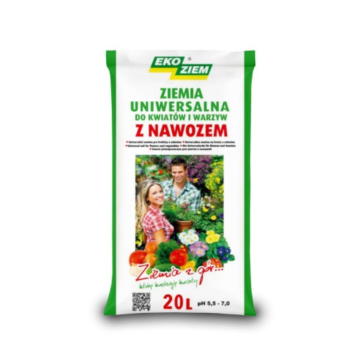Ziemia uniwersalna do kwiatów i warzyw 20l