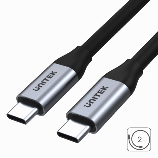 UNITEK KABEL USB-C 3.1 gen1 4K 60Hz QC PD 100W 2m