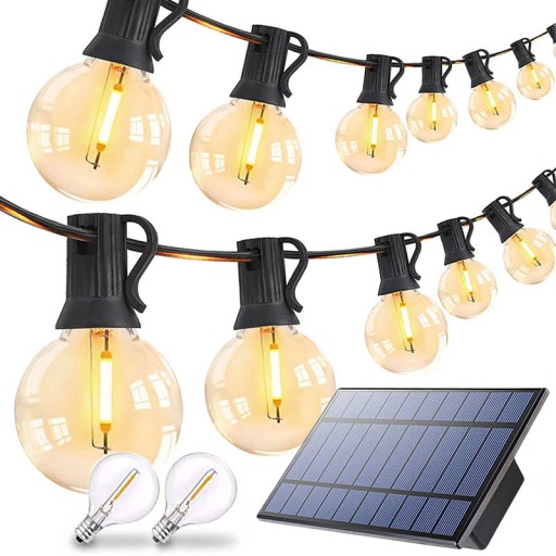 GIRLANDA SOLARNA USB OGRODOWA 25 ŻARÓWEK KULEK LED