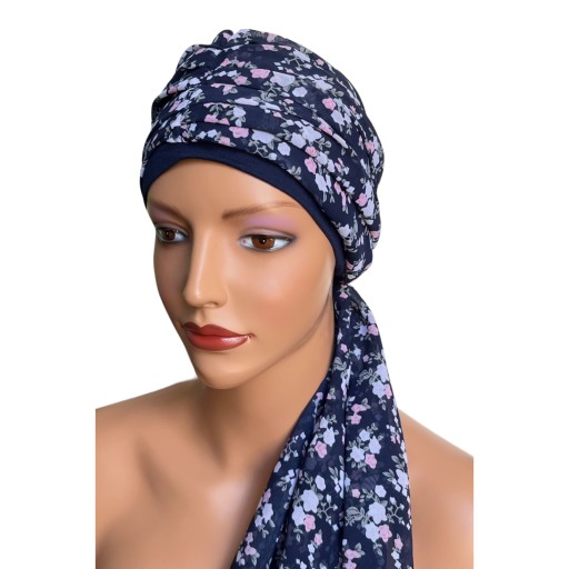 Turban Wera bm granat 378 chusta po chemioterapii
