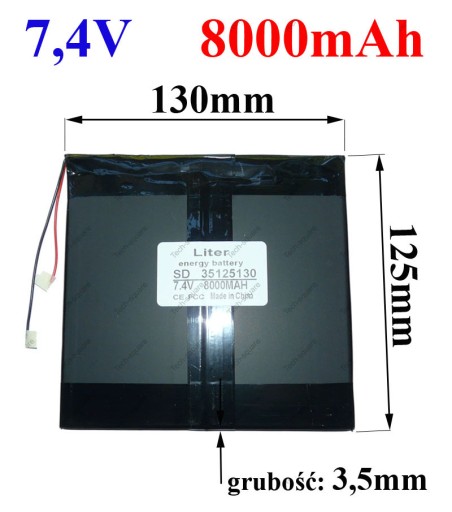 Akumulator Bateria Tablet 8000mAh 7,4V