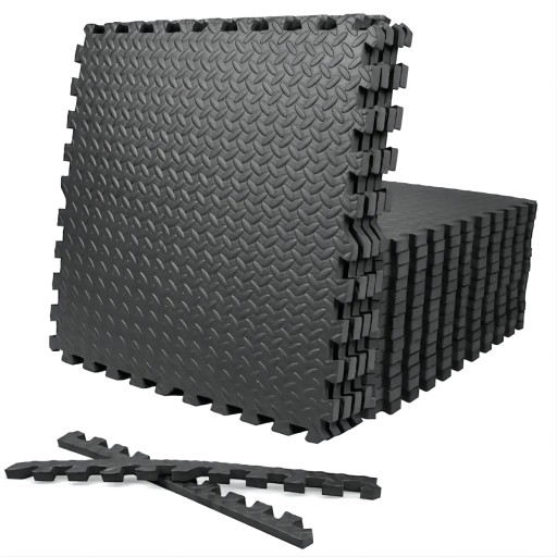 6x GRUBA MATA PUZZLE PIANKOWA GRUBA DO ĆWICZEŃ NA SIŁOWNIĘ POD SPRZĘT 60X60