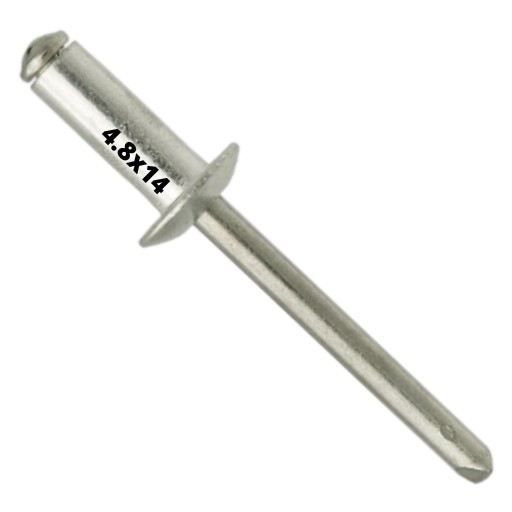 NITY ZRYWALNE ALUMINIOWE 4.8x14mm 50 SZTUK