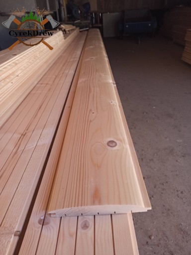 DESKA ELEWACYJNA PÓŁBAL , POŁOWICA, IMITACJA BALA, SZALÓWKA 300 CM