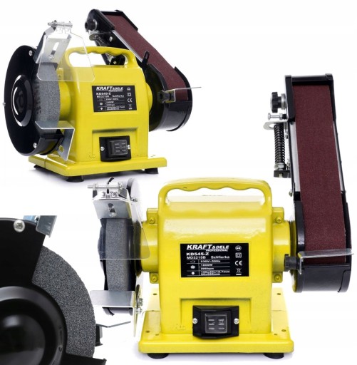 SZLIFIERKA STOŁOWA KAMIENIOWA TAŚMOWA TARCZOWA KAMIEŃ 1800W 230V KD545 2w1