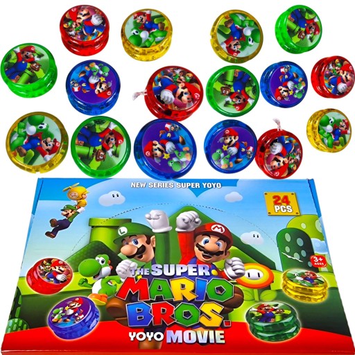 SUPER MARIO JOJO ŚWIECĄCE YOYO ŚWIECI ZABAWKA ZRĘCZNOŚCIOWA DLA DZIECI LED