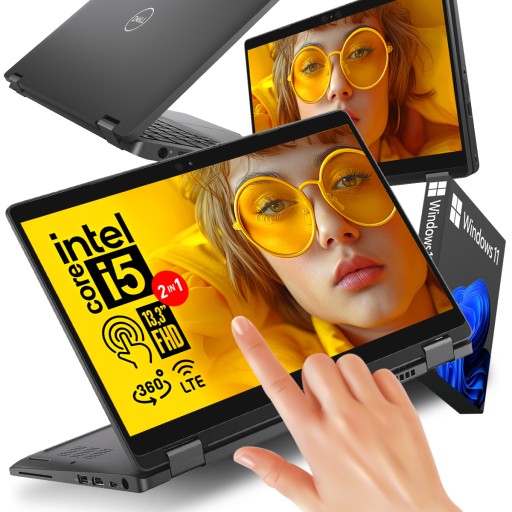 MAŁY Laptop DELL! 2w1 Latitude 5300 TABLET! i5 LTE 4G! 1920x1080 13.3