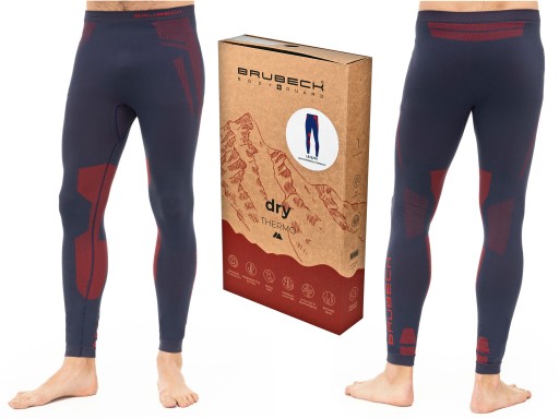 Spodnie męskie Brubeck Thermo Dry nieb/czer M