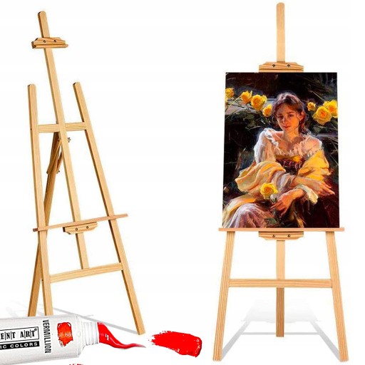 Sztaluga Malarska Trójnożna Drewniana 178cm Mocna