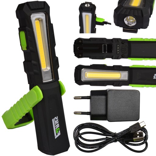LATARKA LAMPA WARSZTATOWA LED COB USB FARYS