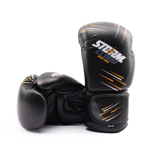 StormCloud Rękawice bokserskie StarFall Czarno-Żółte 14oz