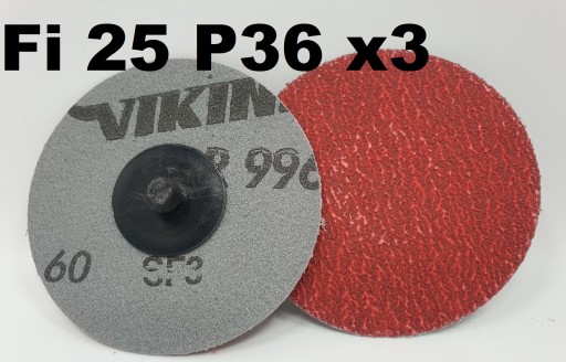 Krążek ścierny ROLOC DYSK fi 25 P36 3 szt.