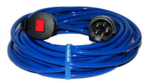 PRZEDŁUŻACZ SIŁOWY PUR 3M H07BQ-F 5x2,5 IP44 16A
