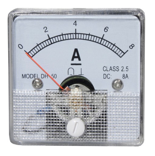 Miernik analogowy amperomierz 8A + bocznik