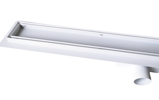 ODPŁYW LINIOWY BIAŁY MATOWY 90 CM 2w1 POD PŁYTKĘ