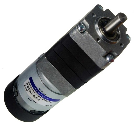 Motoreduktor planetarny 45obr/min 24V 2,15A 6N.m 57,6W