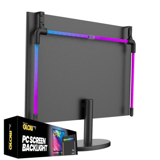 Tylne oświetlenie monitora RGBW Glow Three PC 32 cali z aplikacją