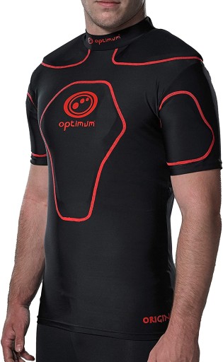 OPTIMUM chłopięcy ochraniacz tors rugby czarny LB