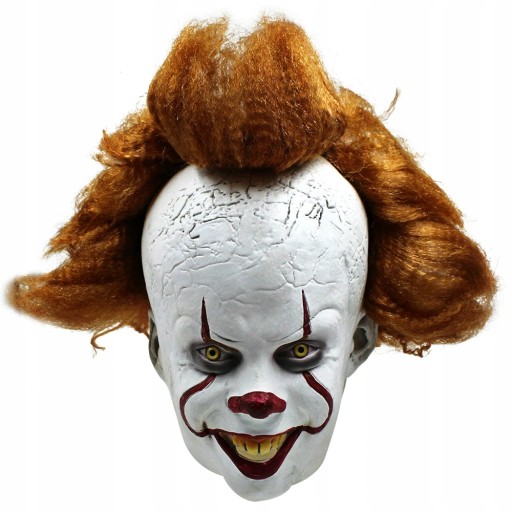 Maska pełnotwarzowa Maska Pennywise lateksowa klaun wielokolorowa