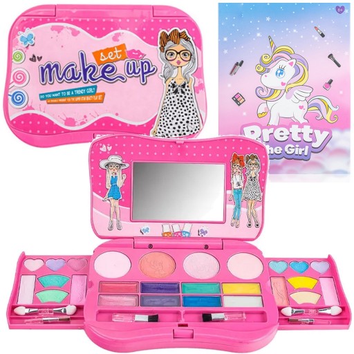 Zestaw Kosmetyków Do Malowania Makijażu MakeUp Dla Dziewczynki