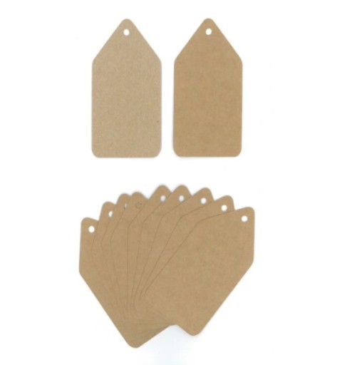 Etykiety metki zawieszki kraft EKO 4x8CM - 50szt