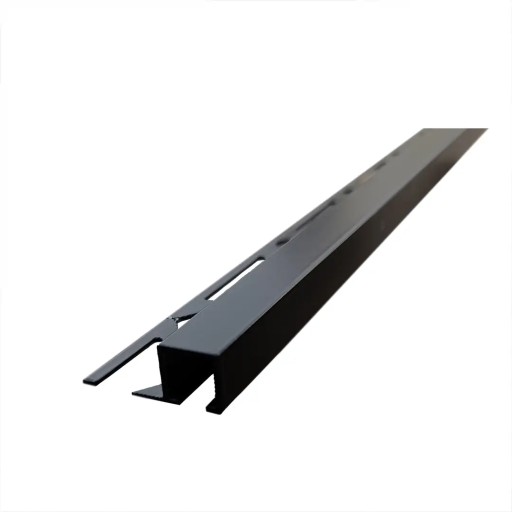 Listwa alu kwadratowa czarny błysk 250cm 12,5 mm