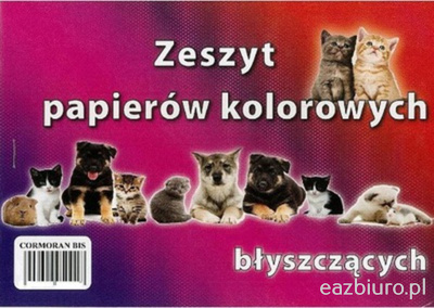 ZESZYT PAPIERÓW KOLOROWYCH A5 BŁYSZCZĄCY PROTOS