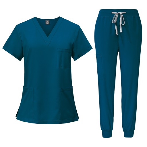 KOMPLET MEDYCZNY KOSZULKA SPODNIE UNIFORM DAMSKI