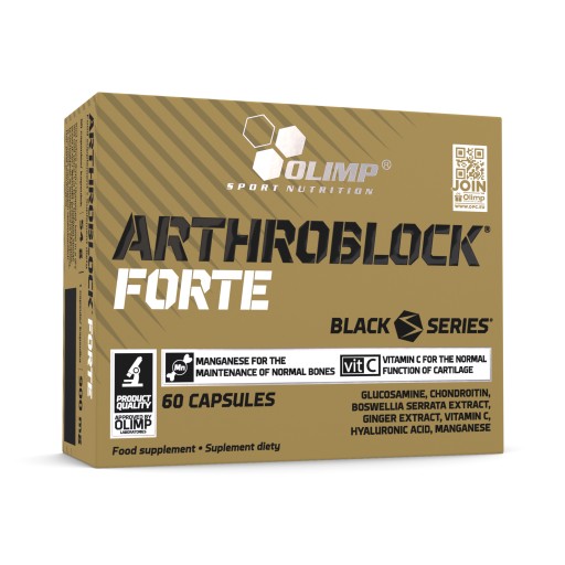 OLIMP ARTHROBLOCK FORTE SE 60kaps GLUKOZAMINA WITAMINA C KWAS HIALURONOWY