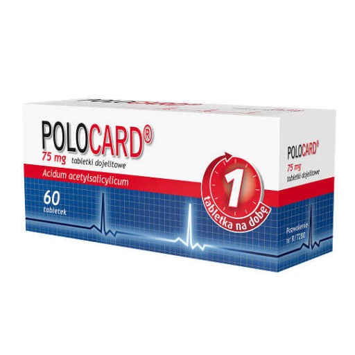 Polocard 75 mg, 60 tabl.