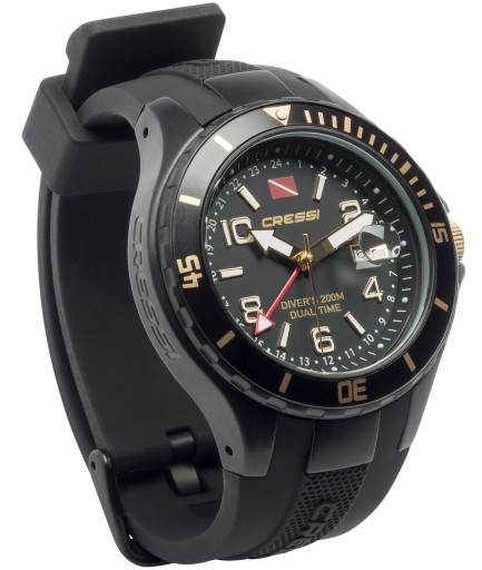 Cressi Unisex-Adult Traveller Dual Time Watch