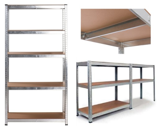 REGAŁ magazynowy METALOWY 180x90x40 5 PÓŁEK 875kg