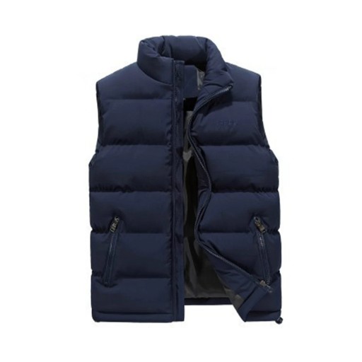 Men Jacket Down Vest Autumn Winter Warm Stand-up C