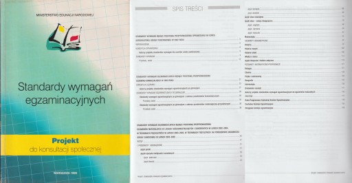 STANDARDY WYMAGAŃ EGZAMINACYJNYCH projekt