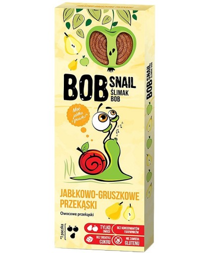 Bob Snail 3x ŚLIMAK PRZEKĄSKA JABŁKO - GRUSZKA