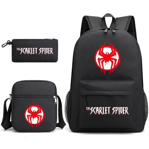 Spider-Man ZESTAW SZKOLNY PLECAK TORBA PIÓRNIK Wysoka Jakość