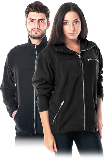 POLAR męski damski GRUBY CIEPŁY roboczy BLUZA polarowa HONEY czarny r. 5XL