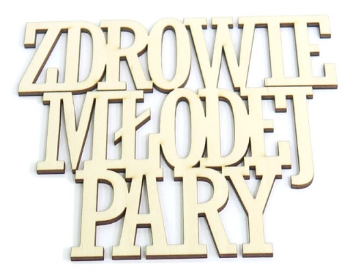 OZDOBA NA ŚLUB ZDROWIE MŁODEJ PARY DECOUPAGE VR9