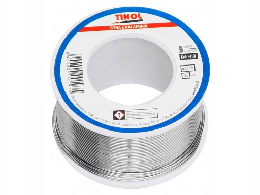 Cyna spoiwo lutownicze z topnikiem 100g 0,7mm