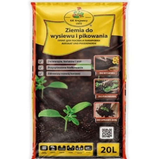 Ziemia do wysiewu i pikowania 20L KIK Podłoże