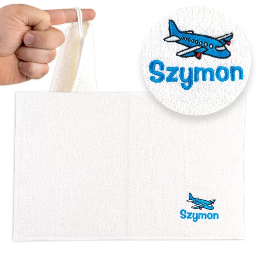 Ręcznik 30x50 cm do przedszkola +HAFT imię grafika